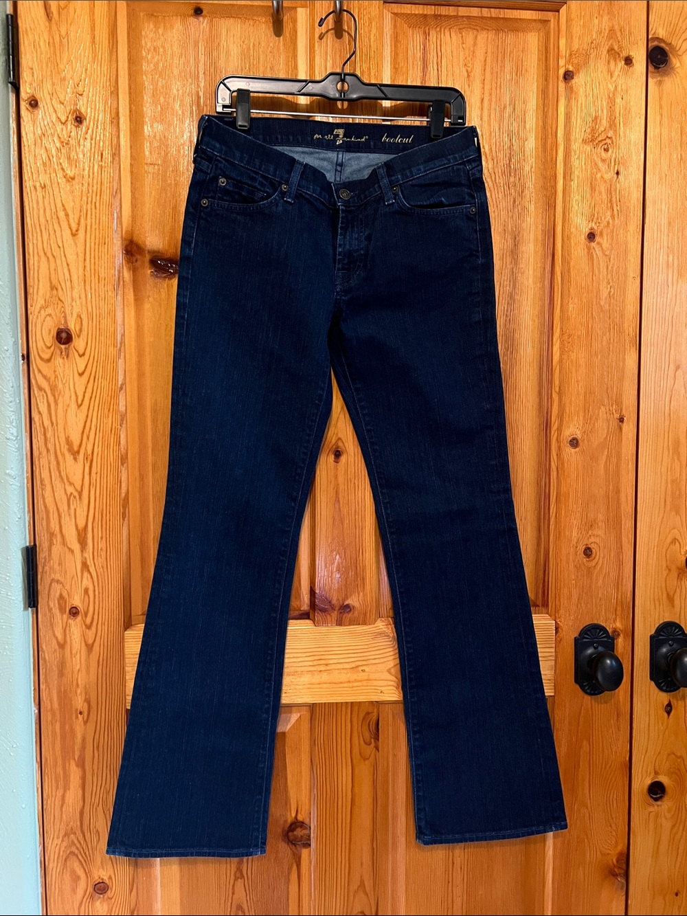 7 For All Mankind Deep Indigo Bootcut Jeans